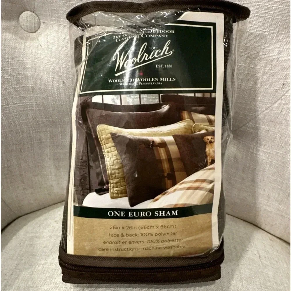 Woolrich Oak Harbor 1 Euro Sham Mocha Brown 26